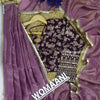 Majestic mauve crush tissue saree
