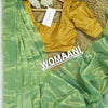 Mint Green Tissue Zari Saree