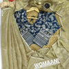 Gold dust delight crush tissue saree